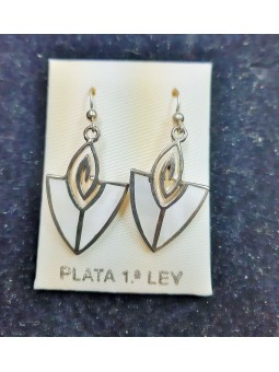 Pendientes nacar blancos