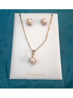 Conjunto Perla clasica con...